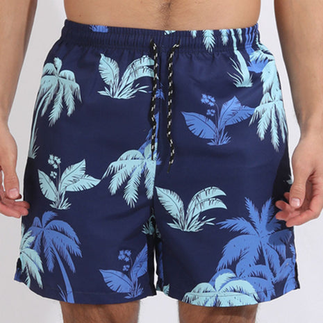 Night Moon Boat Beach Shorts