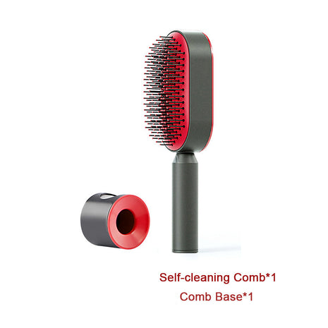 One-click Self-Cleaning Hairbrush