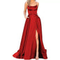 Silk Long Slimming & Shoulder Hollow Dress