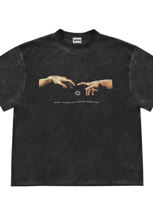 Minimalist Printed Short Sleeved Shirt