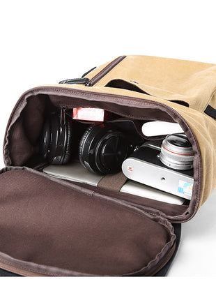 Canvas Backpack Large Capacity Student School Bag