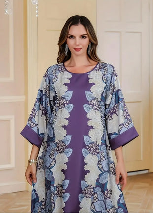 Elegant Floral Long Sleeve Dress