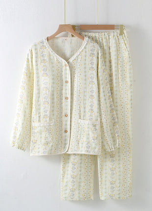 Collarless Cotton Pyjamas