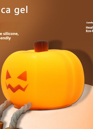Home Decor Halloween Pumpkin Night Light Soft Silicone Lamp
