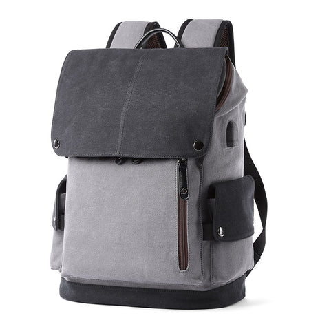 Canvas Backpack Large Capacity Student School Bag