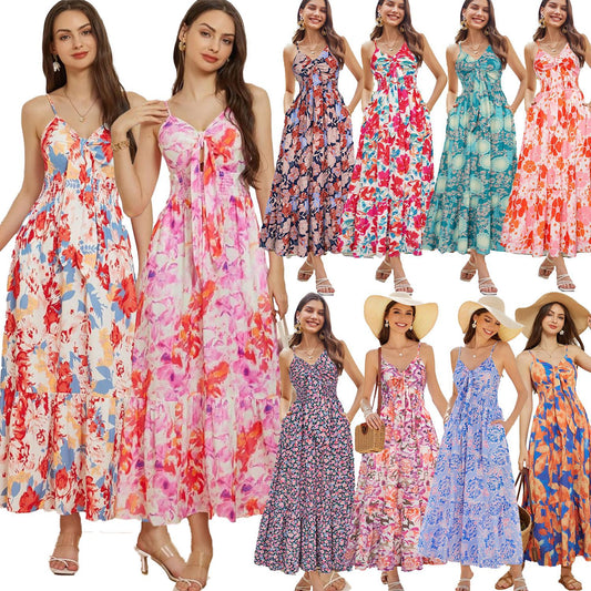 Bohemian Slip Vacation Dress