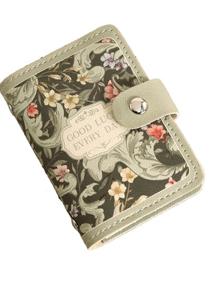 Flower Print Large Capacity Card Holder