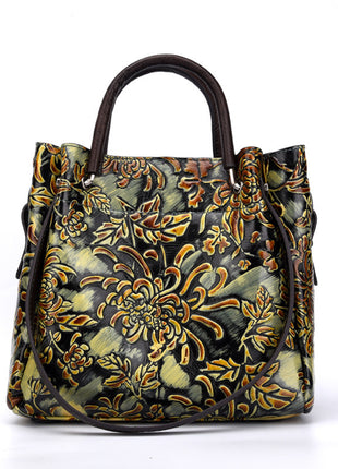 Three-dimensional Embossed Cowhide Bag