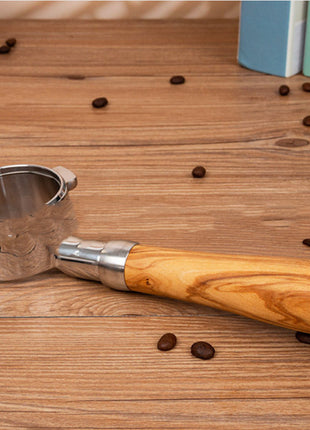 54mm Handle Walnut Coffee Handle Bottomless Stainless Steel