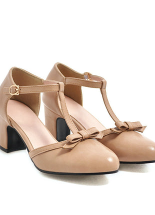 Chunky Bow Tie Heel