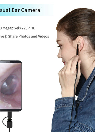 3 in 1 Ear Cleaning Endoscope with Mini HD Camera & Cleaning Set