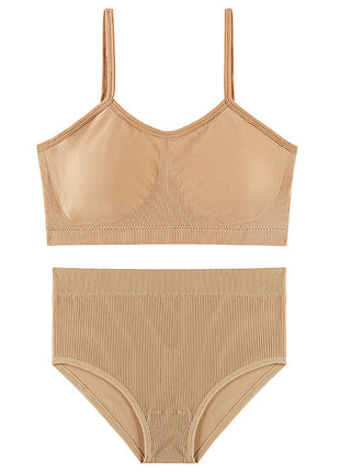 No Steel Ring Comfortable Breathable Bra & Panties Set