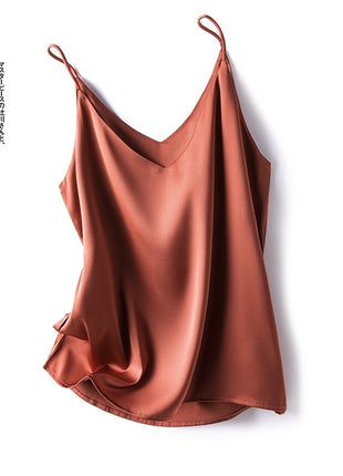 Satin Pure Colour All-matching Vest