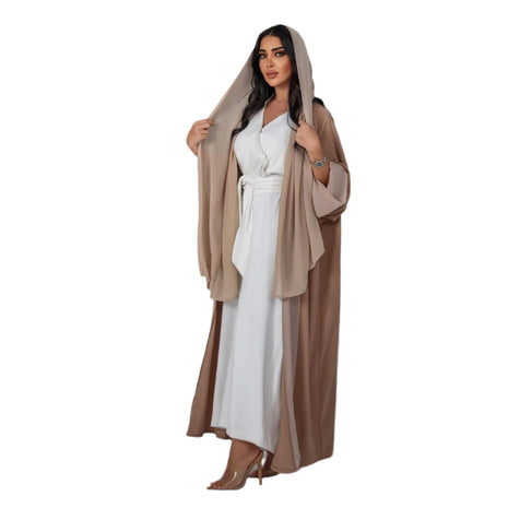 Chiffon Patchwork Abaya