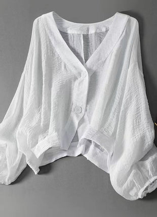 Loose-fitting Lightweight Thin Short Shirt