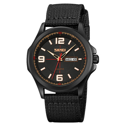 Round Luminous Waterproof Quartz Watch