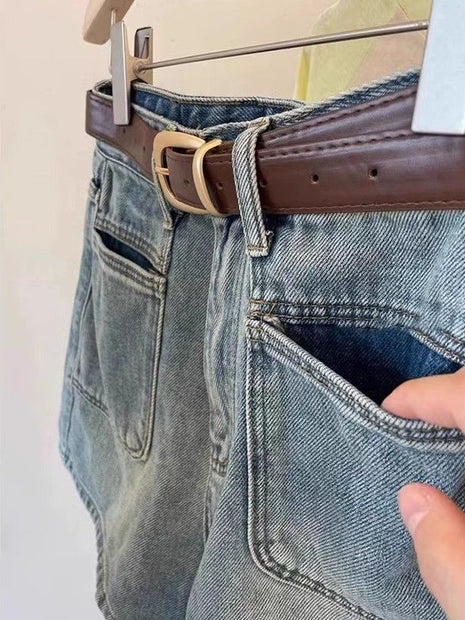 High Waist Denim Shorts