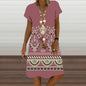 Pullover Short Sleeve Mid-length Daily Dress