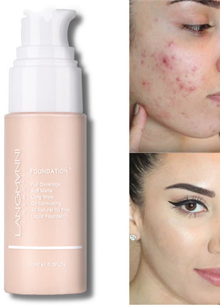 LANGMANNI Makeup Liquid Foundation Oil Control Concealer