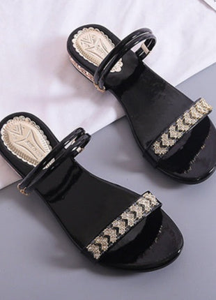 Korean Fairy Style Rhinestone Heels