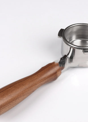 54mm Handle Walnut Coffee Handle Bottomless Stainless Steel