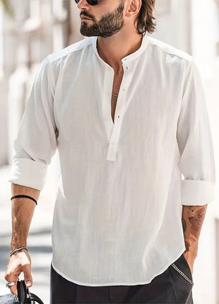 Long-sleeved Breathable Button-down Shirt