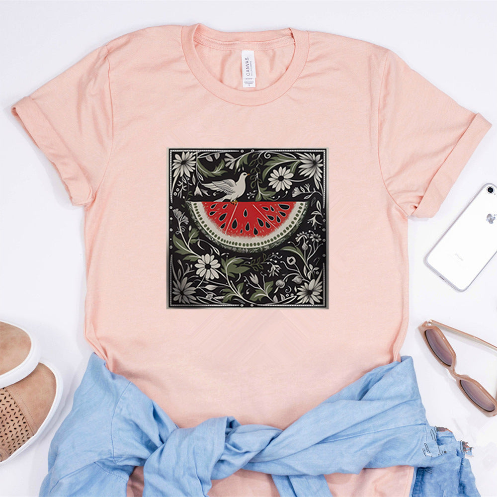 Vintage Watermelon Short Sleeve Shirt