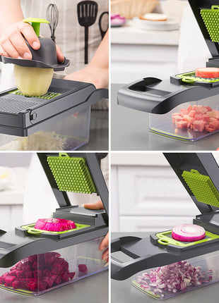 7-in-1 Multifunctional Vegetable & Fruit Cutter – Slicer, Dicer & Chopper