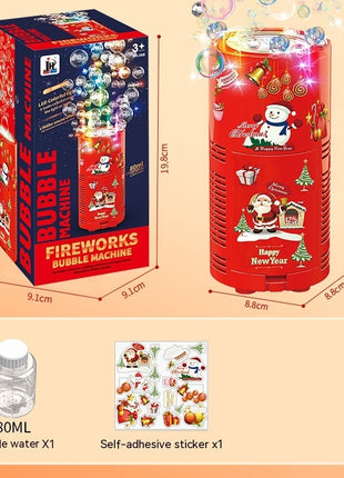Automatic Bubble Fireworks Machine Toys