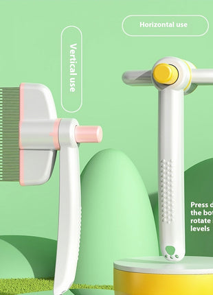 Self-Cleaning Flea Removal Magic Pet Brush for Cats & Dogs