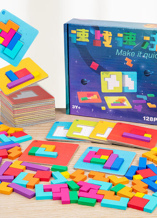 Quick Fix Building Block Puzzle Children's Educational Board Game Toy