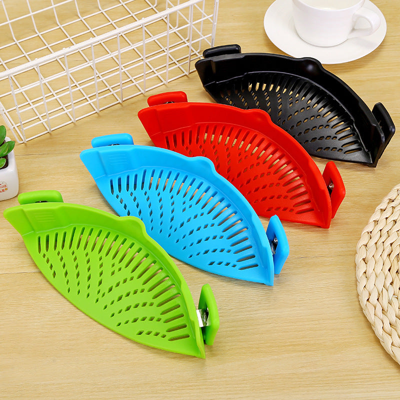 Silicone Clip-on Strainer & Washer Fits All Pot Size