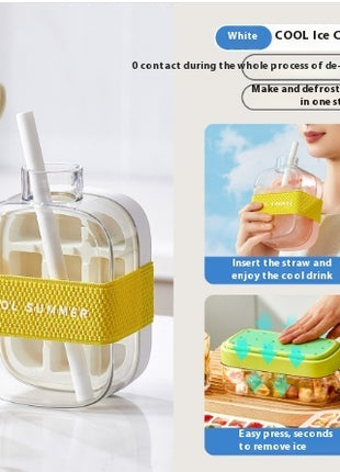 One-Click Moulding Cooling Cup Straw Included