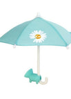 Light Aqua Blue Little Daisy