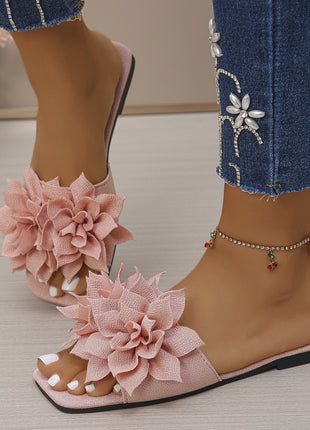 Flower Square Headed Flat