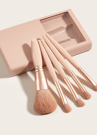 5 pcs Makeup Brushes with Mirror