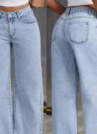 Sweet And Spicy Style High Waist Straight Jeans