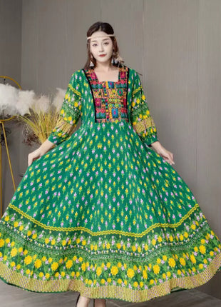 Creative Bohemian Embroidered Dress