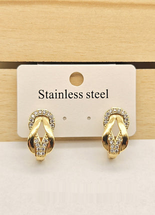Zircon Ear Clip Earrings
