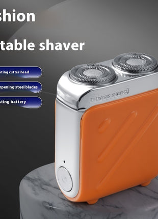 Portable Mini Electric Shaver – Double Cutter Head