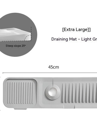 Faucet Silicone Mat Anti-splash with Drain