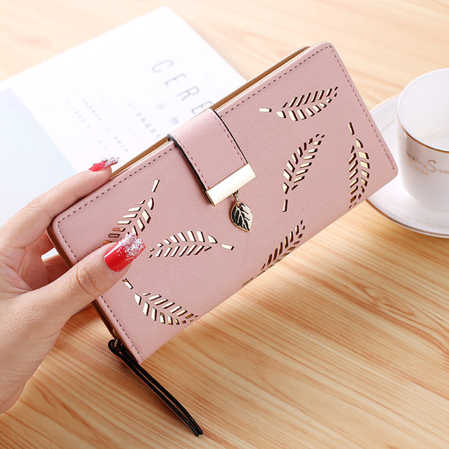 Hollow Leaf Card Wallet