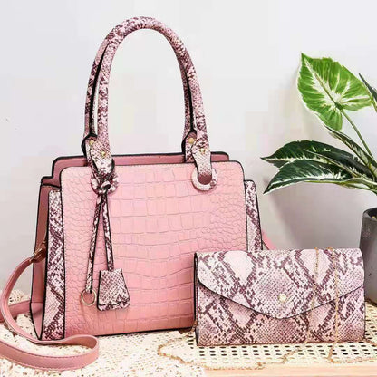 Serpentine Stitching Fashion Combination Bags