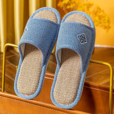Linen Non-slip Home Slippers
