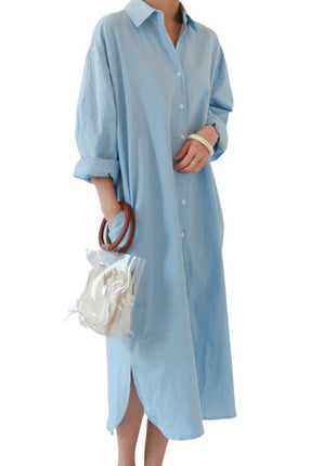 Loose Cotton Linen Long Sleeve Cardigan