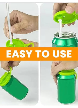 Reusable Soda Can Lid & Straw Cap