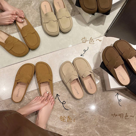 Women's Soft Bottom Ankle Shoes Round Toe Flats