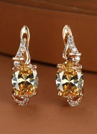 Finely Inlaid Stud Earrings