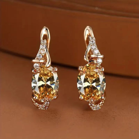 Finely Inlaid Stud Earrings