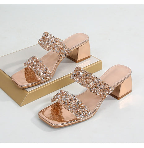 Bohemian Rhinestone Korean Style High Heel